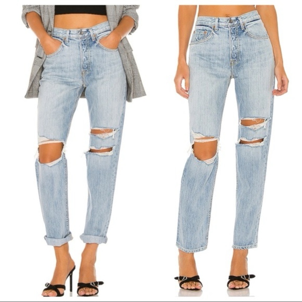 NWT GRLFRND Isabeli Ripped Jeans 27